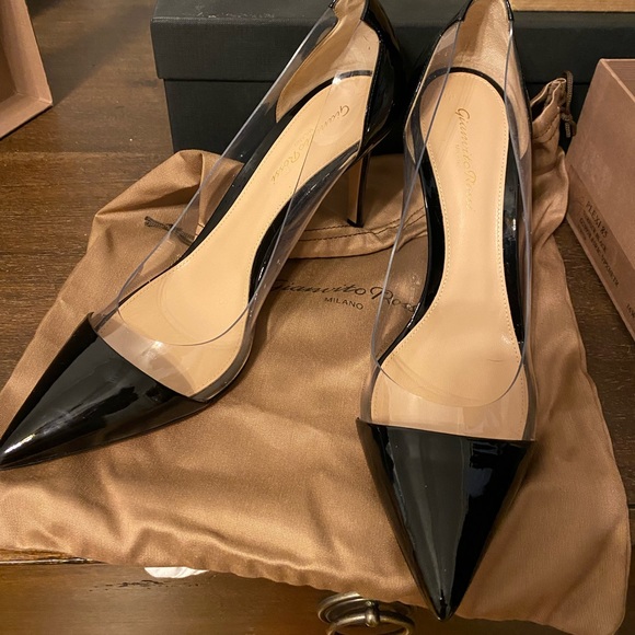 Gianvito Rossi Plexi Heels 85 - Picture 1 of 6
